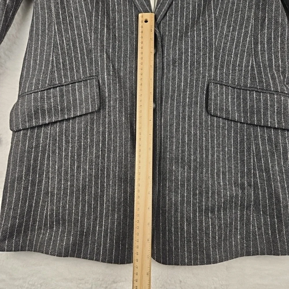 NWT Rag & Bone Charles Italian Virgin Wool Blend Blazer Gray Womens Sz 10 ($595)